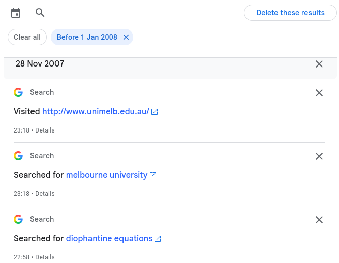 28th November 2007.  Google search.  Visited unimelb.edu.au.